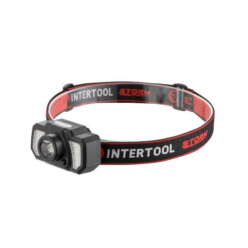 Ліхтар налобний Intertool-Storm 3Вт x 120Лм x 1200мAч 7 (LB-0311)