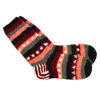 Шкарпетки теплі Тапа Kathmandu вовна яка L Різнокольорові візерунки (27295)