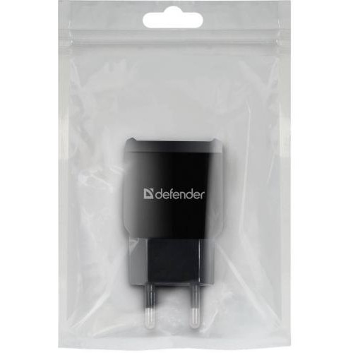 Мережевий зарядний пристрій Defender EPA-13 Black, 2xUSB, 5V/2.1A, package (83840) (6505075) Мережевий зарядний пристрій Defender EPA-13 Black, 2xUSB, 5V/2.1A, package (83840) (6505075)