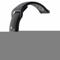 Ремінець BeWatch sport-style 22 мм для смарт-годинника Samsung Gear S3 Чорно-сірий (1020114)