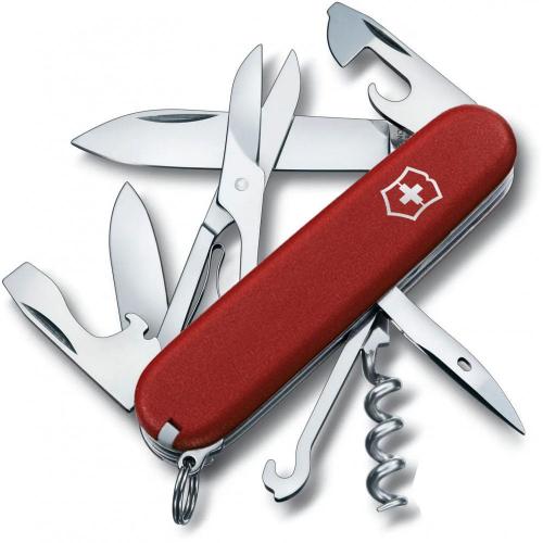 Складаний ніж Victorinox Climber Mat 91 мм Червоний матовий лак (1.3703_M0007p) Складаний ніж Victorinox Climber Mat 91 мм Червоний матовий лак (1.3703_M0007p)