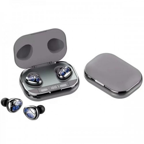 Бездротові Bluetooth навушники вакуумні Sainyer Зі Вбудованим Чіпом BLUETRUM D09 Pro TWS Сірі (430)