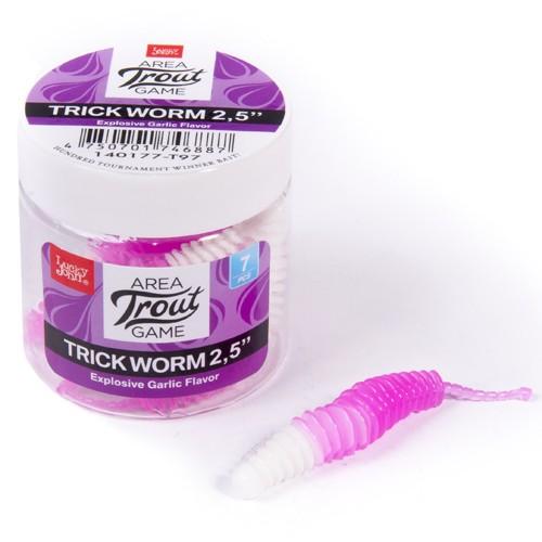 Силікон Lucky John Pro Series TRICK WORM 2.5in / 6.35см / T97 / 7шт (140177-T97) в інтернет супермаркеті PbayMarket!