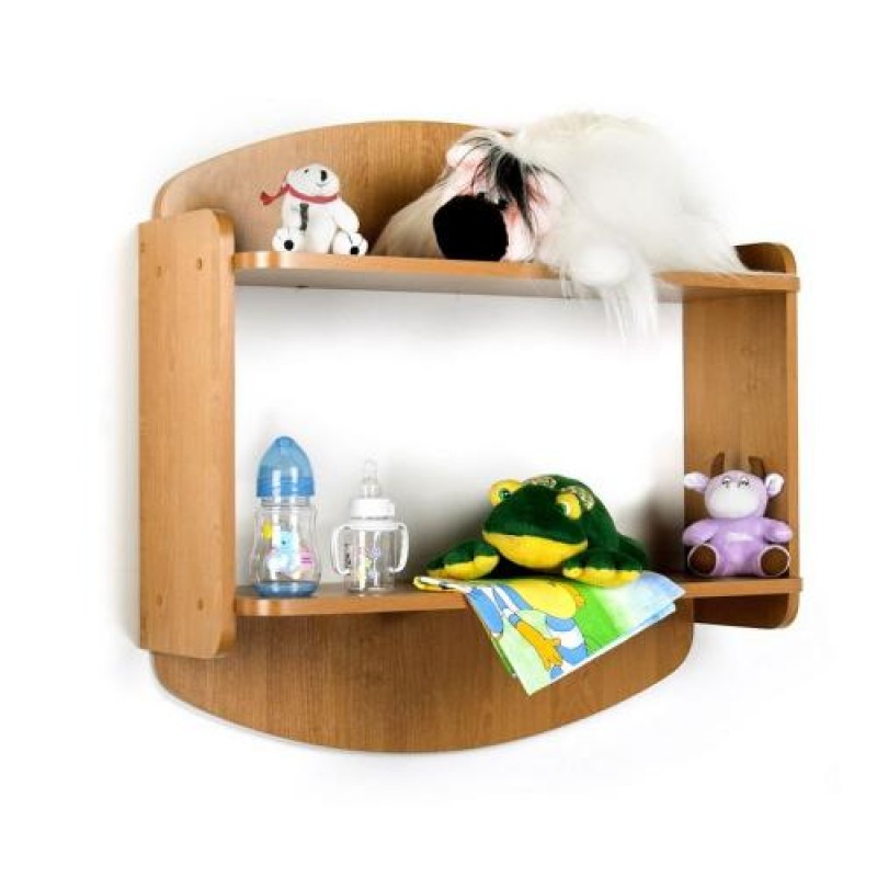 Полиця навісна Тиса Мебель Полка дитяча Горіх лісовий 725x250x750 мм