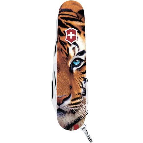 Складаний ніж Victorinox Climber Animal 91 мм 15 функцій Тигр (1.3703_F1030pw) Складаний ніж Victorinox Climber Animal 91 мм 15 функцій Тигр (1.3703_F1030pw)