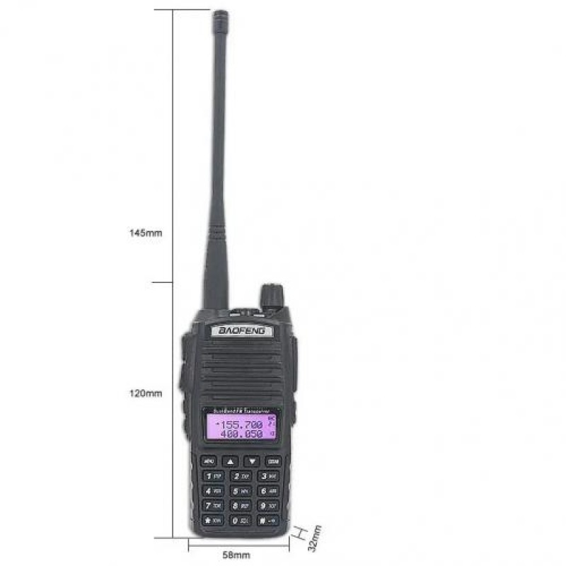 Рація Baofeng UV-82 8W PRO VHF/UHF 2xPTT 10 км (100832)