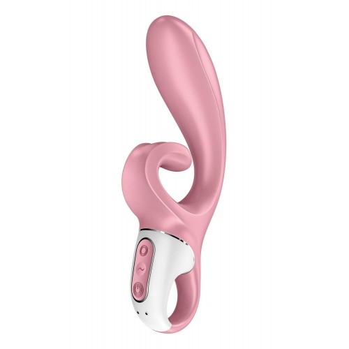 Смартвібратор-кролик Satisfyer Hug Me Pink, 2 мотори, діаметр 4,2см, широка кліторальна частина в інтернет супермаркеті PbayMarket!