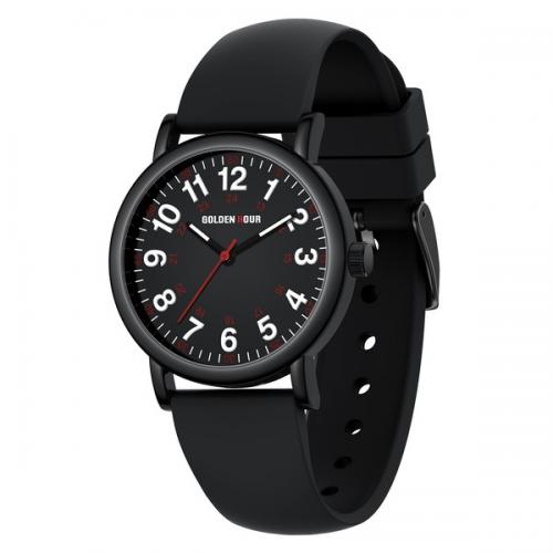 Наручний годинник чоловічий GOLDENHOUR Trend Black Чорний (3065) Наручний годинник чоловічий GOLDENHOUR Trend Black Чорний (3065)