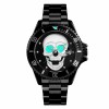 Годинник чоловічий наручний з черепом Skmei 9195 Чорний (2149496631)
