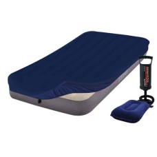 Надувний матрац Intex 64101-3, 99 х 191 х 25 см, з насосом, наматрацом (чохлом), подушкою. Одномісний