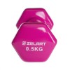 Гантель для фітнесу з вініловим покриттям Zelart 500 г Рожевий (TA-2777-0,5) в інтернет супермаркеті PbayMarket!