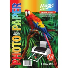 Фотопапір Magic А4 Магніт 610 г/м2 глянцевий Білий 5 шт