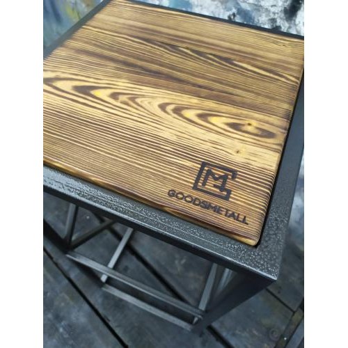 Барний стілець GoodsMetall у стилі ЛОФТ 750х350х350  Барний стілець GoodsMetall у стилі ЛОФТ 750х350х350