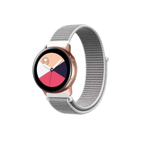 Ремінець BeWatch нейлоновий липучка для Samsung Galaxy Watch Active Білий (1011311) Ремінець BeWatch нейлоновий липучка для Samsung Galaxy Watch Active Білий (1011311)