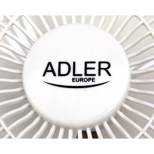 Настільний вентилятор Adler AD 7317 з прищіпкою Білий Настільний вентилятор Adler AD 7317 з прищіпкою Білий