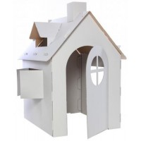 Картонний будиночок для ігор та малювання Бертик  Картонний будиночок для ігор та малювання Бертик