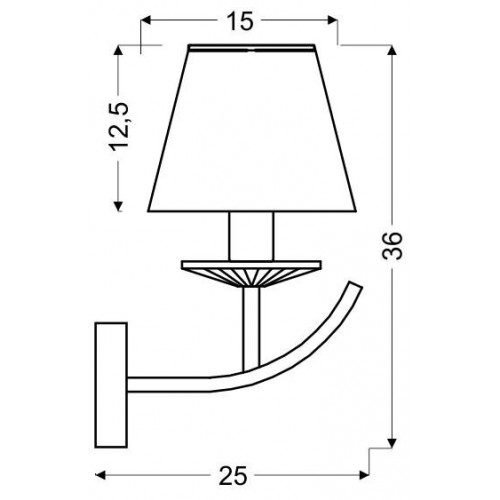 Бра Candellux Valencia 15x36 см Прозоро-сріблястий (21-84418) Бра Candellux Valencia 15x36 см Прозоро-сріблястий (21-84418)