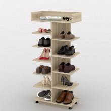 Стелаж для взуття Тиса Мебель ТО-202 Дуб сонома 126x60 см