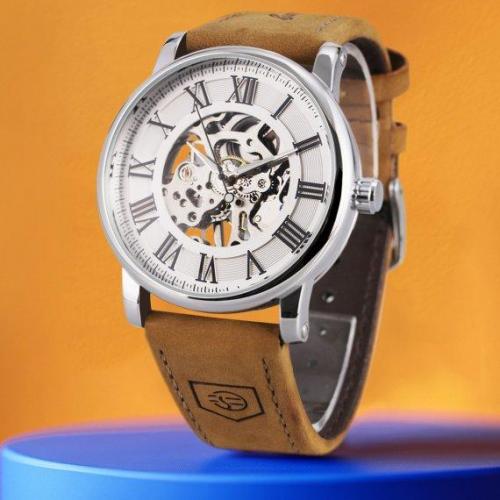 Годинник чоловічий механічний наручний Forsining Vintage Pro Сріблястий (2495007401) Годинник чоловічий механічний наручний Forsining Vintage Pro Сріблястий (2495007401)
