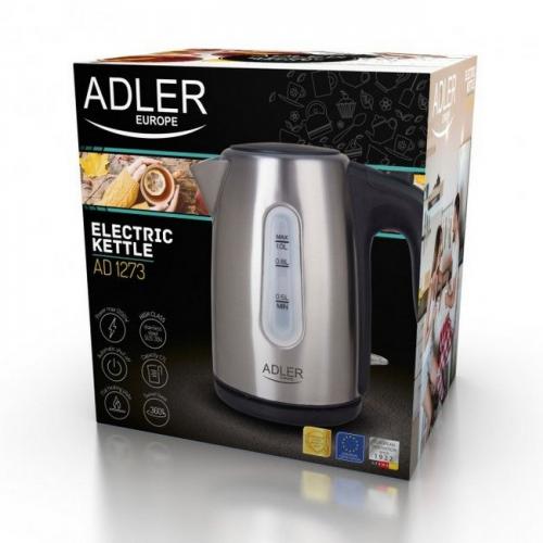 Чайник електричний Adler AD-1273 1 л Silver в інтернет супермаркеті PbayMarket!