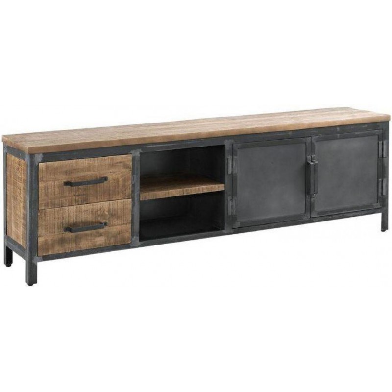 Тумба підставка для TV у стилі Loft NS-2160 590x1280x300 мм Черный