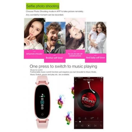 Фітнес браслет Smart Band S3+H Girl (Color Screen) Світло-рожевий в інтернет супермаркеті PbayMarket!