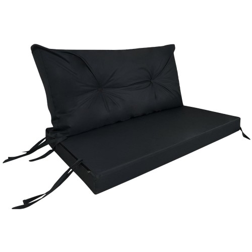 Комплект подушок Tia-Sport Сидушка та спинка Оксфорд Чорний (sm-0961) в інтернет супермаркеті PbayMarket!