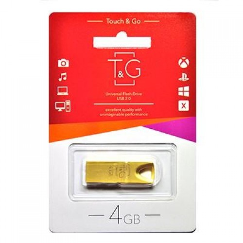 Флеш-накопичувач USB 4GB T&G 117 Metal Series Gold (TG117GD-4G) в інтернет супермаркеті PbayMarket!