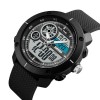 Чоловічий наручний годинник Skmei 1361 Black 1361BK (17142-hbr)