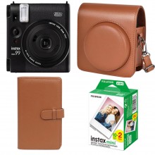 Подарунковий набір Камера Fujifilm Instax Mini 99/Фотопапір 20шт/Чохол/Фотоальбом на 108 фото Коричневий