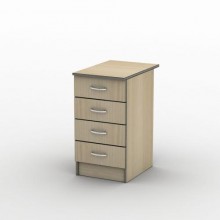 Тумба офісна Тиса Мебель ТП-2 700 Бук 75x70x40 см