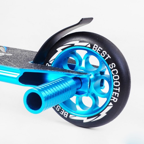 Самокат трюковий Best Scooter Spider HIC-система пеги алюмінієвий диск та дека колеса PU 100 кг Blue (108372)