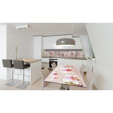 Наклейка вінілова на стіл Zatarga «Орхідеї та Пісок» 600х1200 мм Z180871st