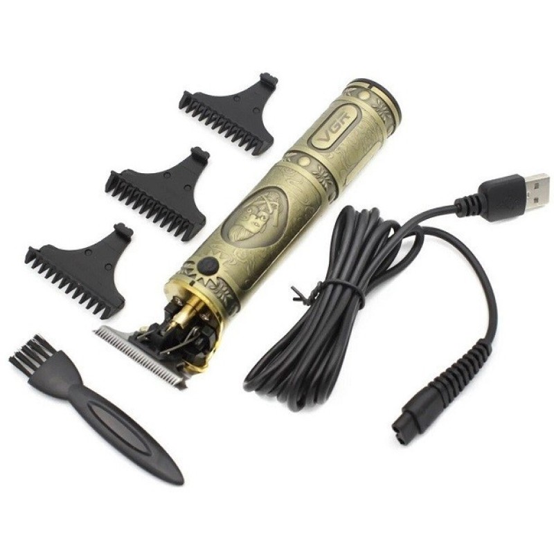 Бездротова машинка для стрижки волосся та бороди акумуляторна VGR V-085 (55946)