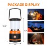 Ліхтар кемпінговий T39 SuperFire 850 Lumen IP45 Black-Orange