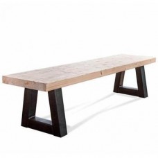 Обідня лава в стилі Loft NS-1081 480x1500x400 мм Черный