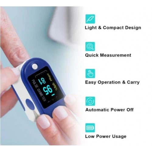 Пульсометр електронний на палець Пульсоксиметр Pulse Oximeter LK 87