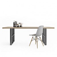 Обідній стіл у стилі Loft NS-1116 780x2000x850 мм Черный Обідній стіл у стилі Loft NS-1116 780x2000x850 мм Черный