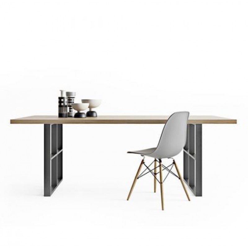 Обідній стіл у стилі Loft NS-1116 780x2000x850 мм Черный