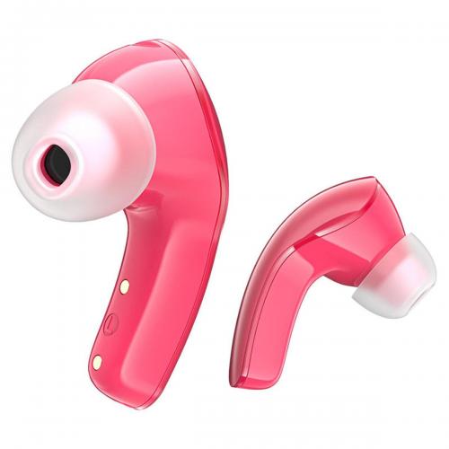 Навушники Acefast T9 Crystal Air color bluetooth earbuds Pomelo Red