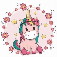 Розпис на полотні Art Craft Єдиноріжка в квітах 15504-AC 30х30 см Розпис на полотні Art Craft Єдиноріжка в квітах 15504-AC 30х30 см