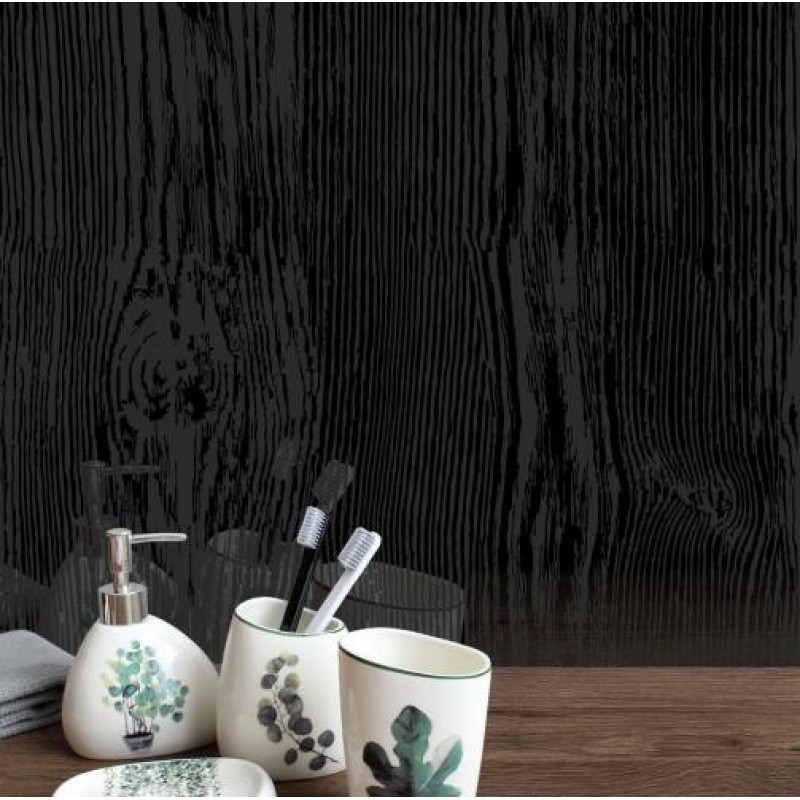 Панель ПВХ пластикова вагонка для стін та стелі EX 07.02 Ліон Black Riko