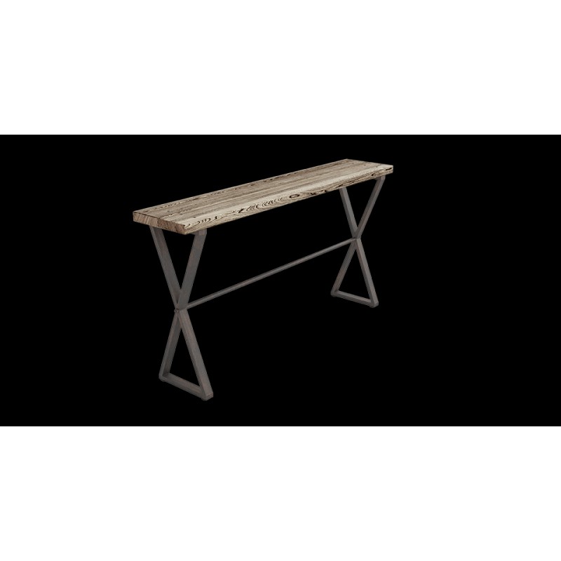 Консоль для дому в стилі Loft NS-338 770x900x250 мм Черный