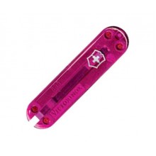 Передня накладка на ніж Victorinox pink translucent 58 мм Рожевий прозорий (C.6205.T3)