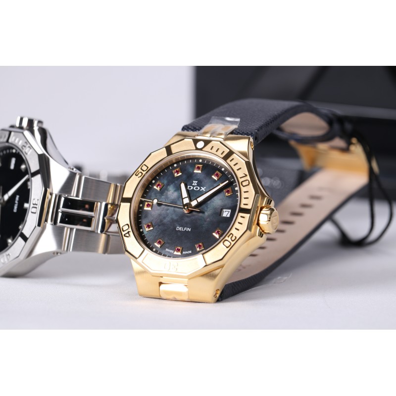 Годинник EDOX Delfin Diver Date Lady 53020 37JC NANRUD