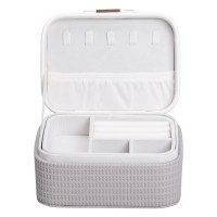 Скринька-органайзер для прикрас YIWU 15.5x11.5x8.5 см Сірий (HP-5-37BE)