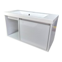 Пластикова тумба підвісна The MIX Адоніс з покриттям HPL 3103 gloss 80х60х45 см