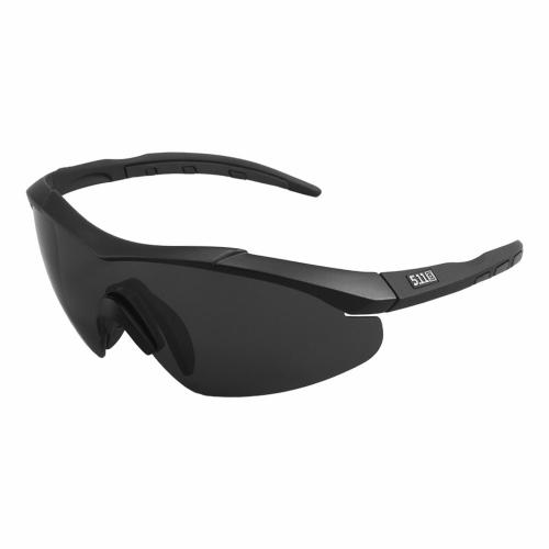 Тактичні окуляри 5.11 Tactical Aileron Shield з 4 лінзами чорна оправа з поляризацією Тактичні окуляри 5.11 Tactical Aileron Shield з 4 лінзами чорна оправа з поляризацією