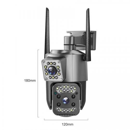 IP камера відеоспостереження RIAS SC03-4G Wi-Fi 2 об'єктива 4MP+4MP вулична з віддаленим доступом IP камера відеоспостереження RIAS SC03-4G Wi-Fi 2 об'єктива 4MP+4MP вулична з віддаленим доступом