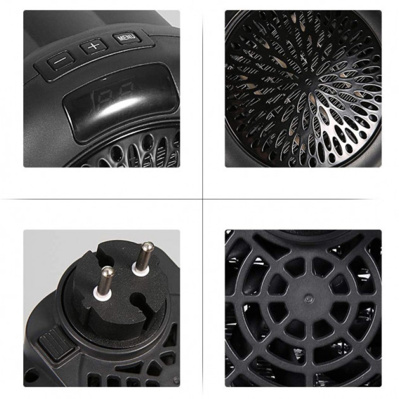 Портативний тепловентилятор з пультом у розетку wonder-heater 900 Вт MTX 126850770